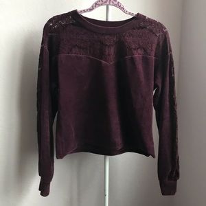 cropped sweater with detail